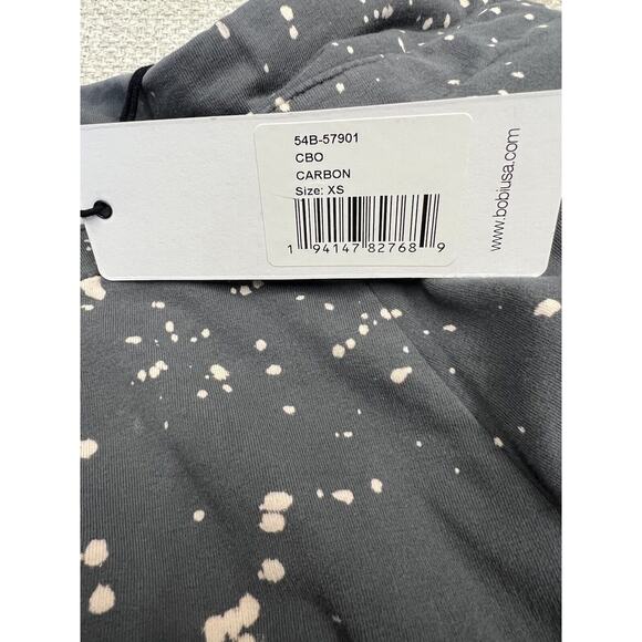 Bobi LA Legging Pant Drawstring Pull On Gray w/ Pinkish Paint Splatter Detail XS - Picture 13 of 13